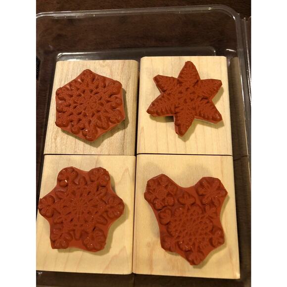 Stampin Up' "Lace Snowflakes". CHRISTMAS - Picture 2 of 3